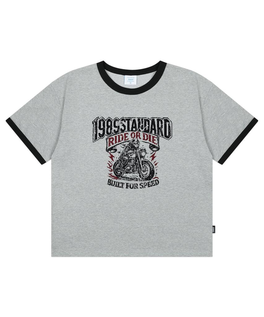 1989STANDARD Rider 1989 Cool Cotton Crop Ringer Short Sleeve (Srcstd-0262)
