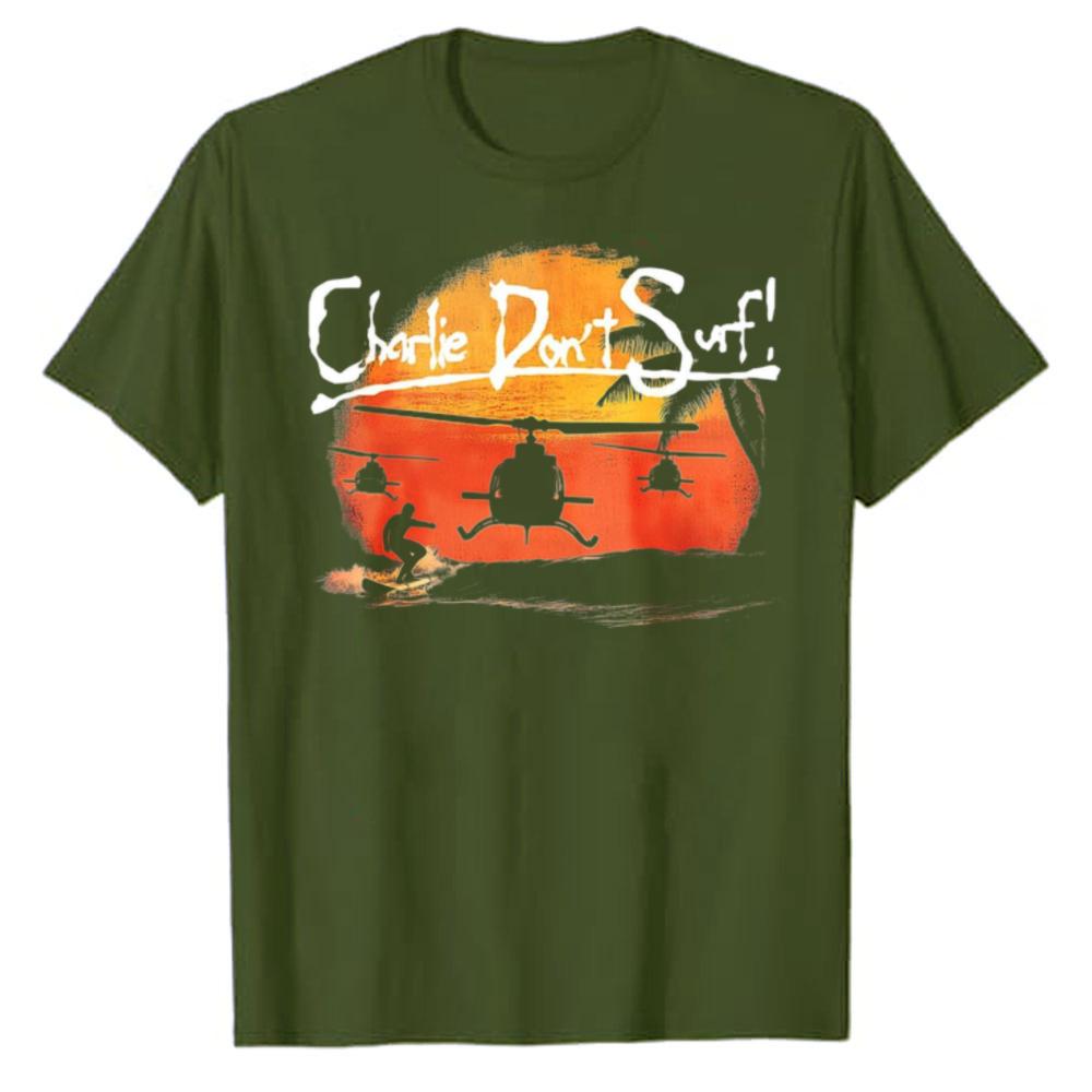 Charlie Dont Surf TShirt Harajuku Graphic T Shirts Outdoors High Quality Cotton Shortsleev Streetwear Unisex Clothing Casual Tee