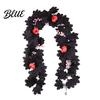 Realistic Floral Ornaments Halloween Artificial Maple Leaf Vine Decor Fall Wall Hanging Garland Silk Flowers for Party Scene Spooky Thanksgiving