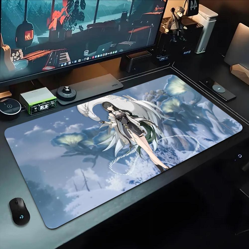 Baizhi Wuwa Mouse Pad 500X1000 Mm Large Gaming Mousepad Gamer XL Rubber Otaku Keyboard Pad Laptop Desk Mat