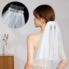 1PC Pearl Edge Hair Accessories With Comb Gorgeous Wedding Tulle 60CM White Bridal Veils