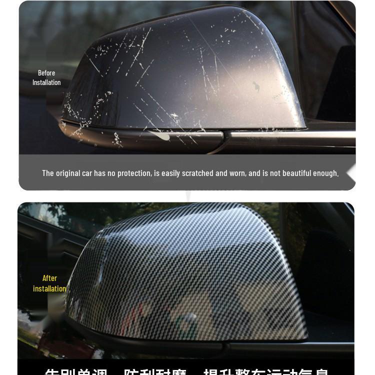 Tesla Model Y/3 Rückspiegel Carbonfaser Abdeckung Set