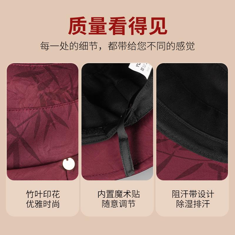 Hat Women's Autumn and Winter New Warm Bucket Hat Middle-aged Mother Temperament Basin Hat Cover Face Elegant Fashion Cloth Hat