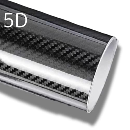 

5D Carbon Sheet Carbon Sticker Wrapping Film Dress Up Protective Film Glossy Black Realistic Scratch Prevention Scratch Concealment DIY Car Gloss