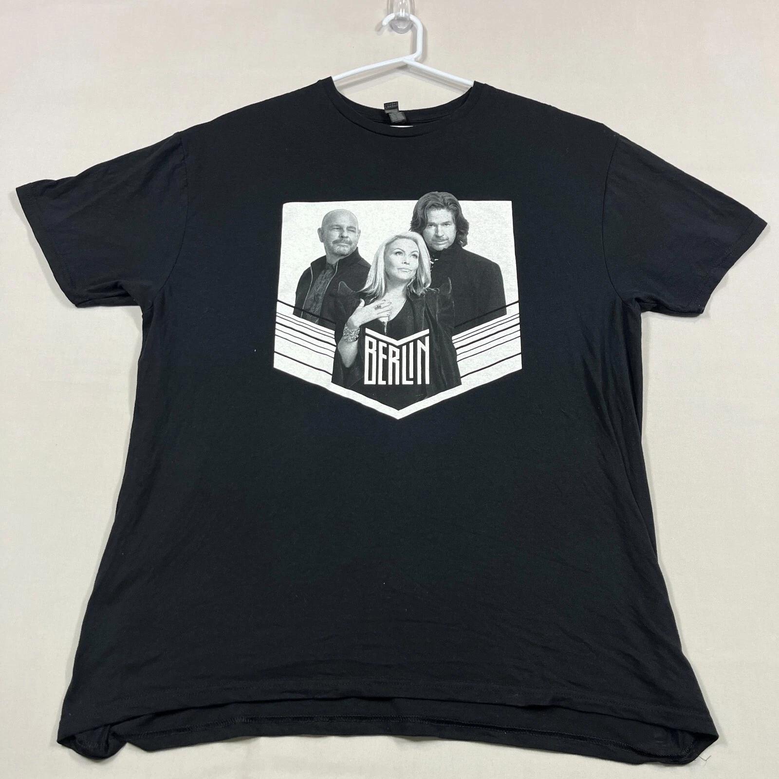 

Berlin Band Australia 2023 Tour Black Gildan Casual Tee T Shirt Mens 2XL XXL 2XL