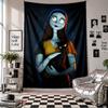 Wall TapestryThe Nightmare Before Christmas Jack Sally Art Hanging Cloth Decorative Background Cover for Room Decoration