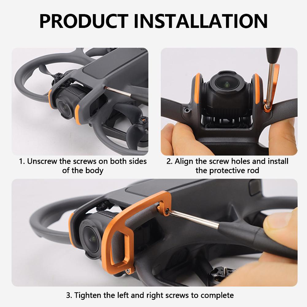 Gimbal Bumper for Dji Avata 2 Drone Guard PTZ Protect Bar Aluminum Alloy Anti-Collision Camera Lens Protector Drone Accessories