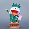 20cm/7.87in Anime Doraemon Figure Doraemon Cosplay Statue of Liberty Action Figures Pvc Statue Collection Model Playthings Gifts