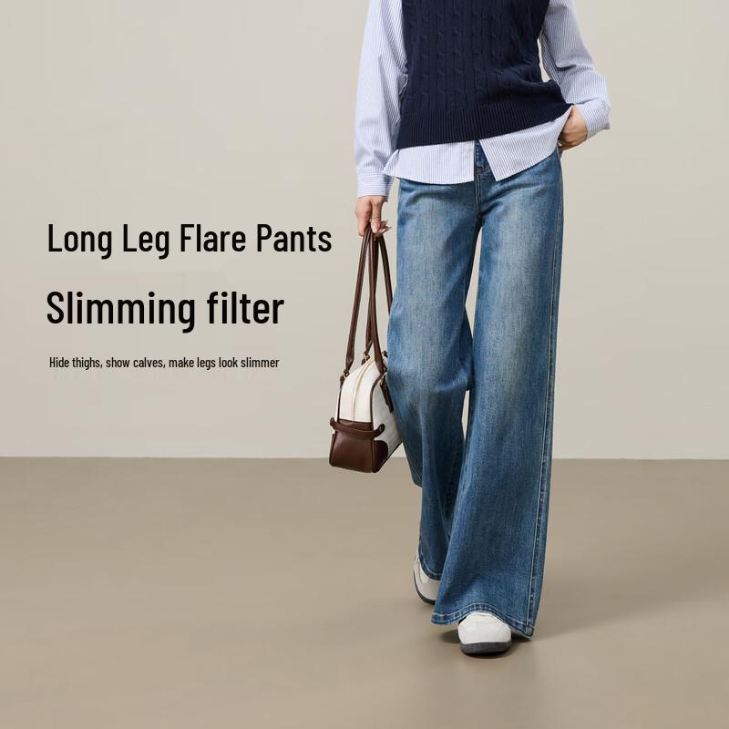 Yiyang Women's Lycra Stretch Bootcut Jeans