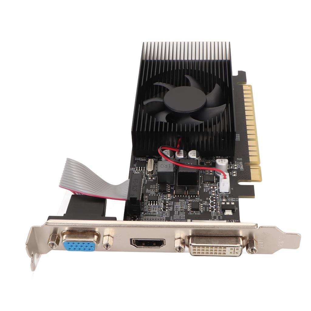 GT610 2G GDDR3 64bit Graphics Card Support DVI VGA HD Multimedia Interface Gaming Graphics Card with Quiet Cooling Fan
