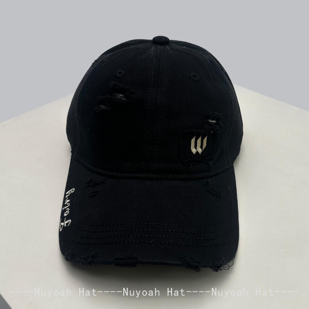 Broken Style Embroidered W Side Letters Baseball Hats Sunshade Simple New Men Women Versatile Personal ins Peaked Caps Fashion