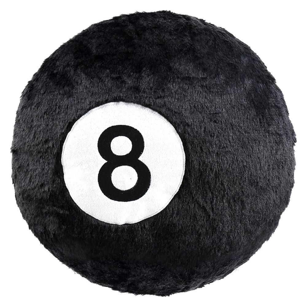 

35cm 8 Ball Throw Pillow Black 8 Balls Plush Stuffed Sports Throw Pillows Cushion Home Sofa Cushion For Bedroom Living Room 35x35cm чорний