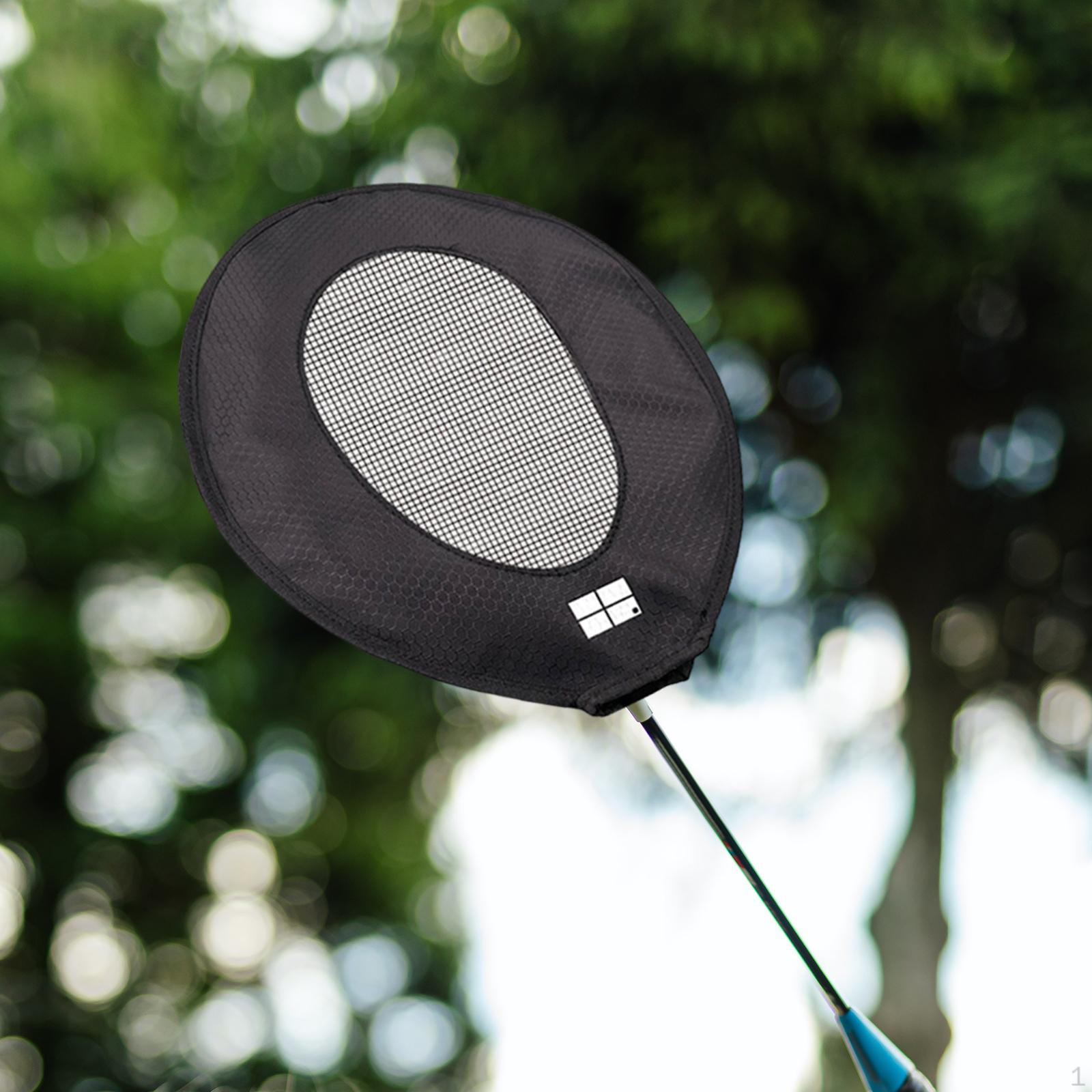 

Badminton Racket Training Cover Head Portable Exerciser Racquet Sleeves for чорний