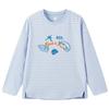MQD Boy's Academy Style Striped Cartoon Long Sleeve T-Shirt
