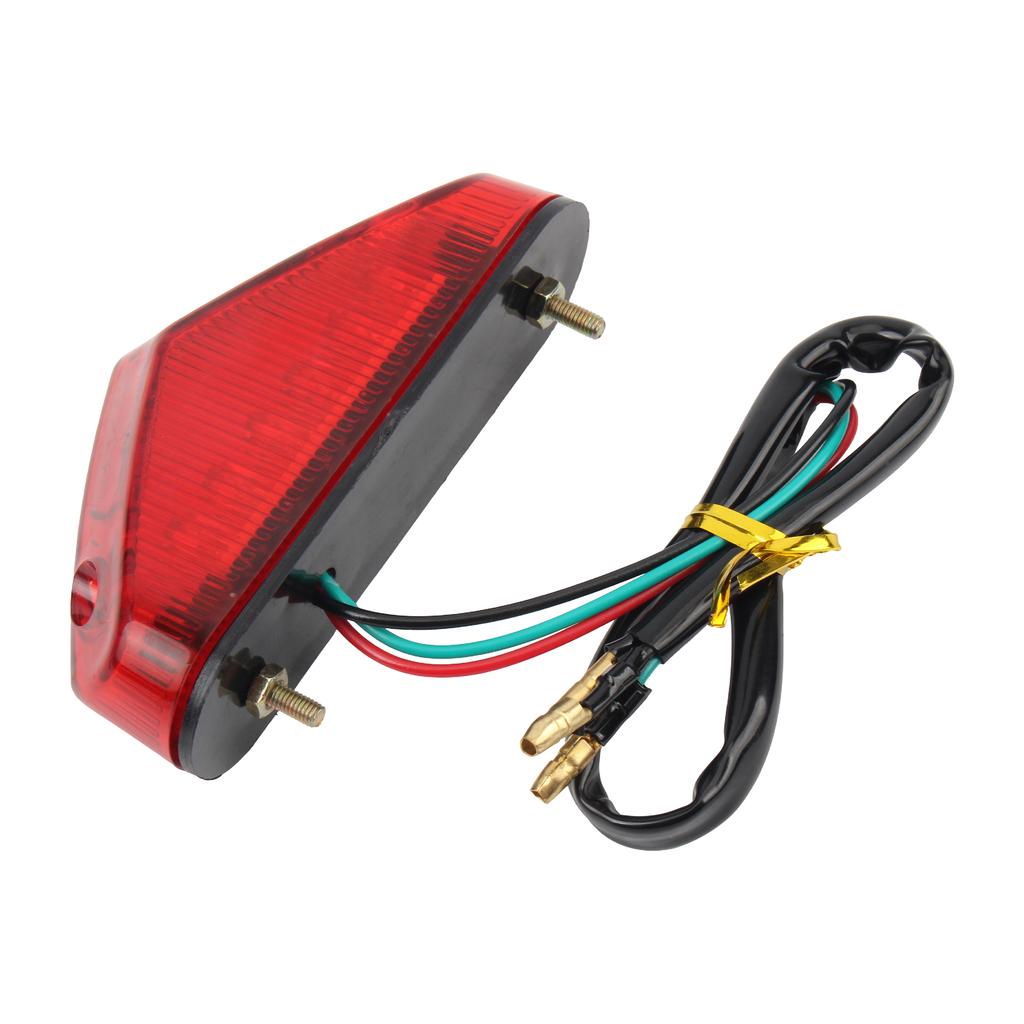 Universal 12V Motorcycle Tail Light License Plate Lamp Brake Stop Lights For Scooters Mopeds Motocross Dirt Bike Accessories Back Up Lights 1