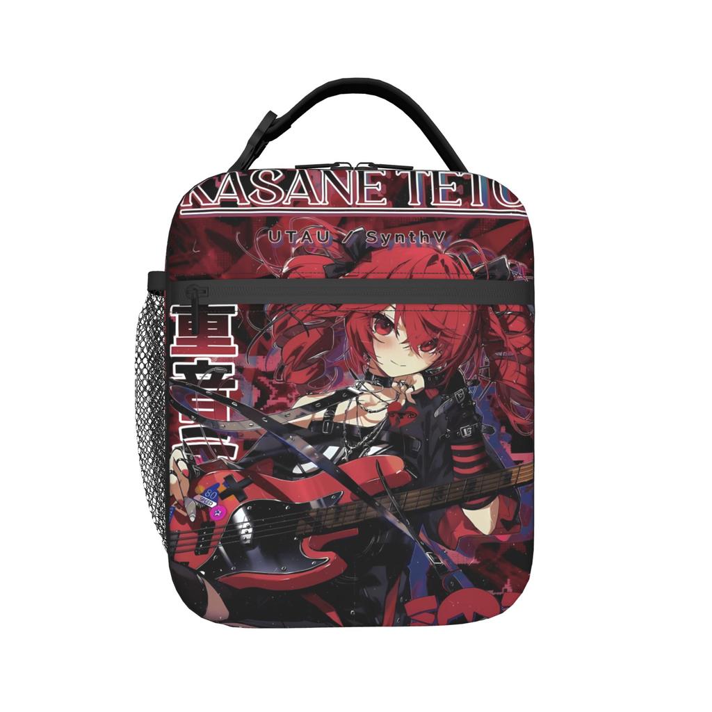 Kasane Teto Lunch Bag  Aesthetic Lunch Box For Unisex Picnic Portable Cooler Bag Oxford Graphic Design Thermal Tote Handbags