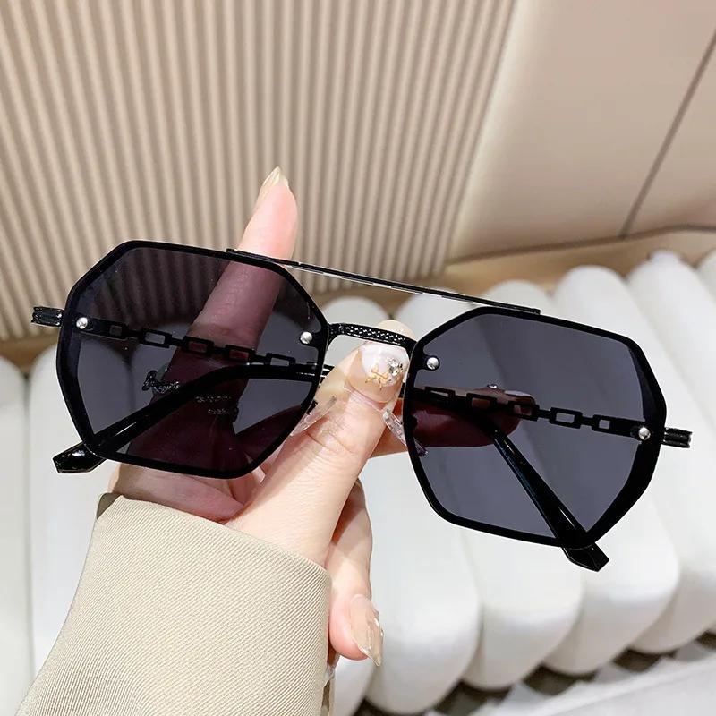 Cool Square Designer Sunglasses Women Men Metal Frame Geometric Sun Glasses Female Male Brand Fashion  UV400