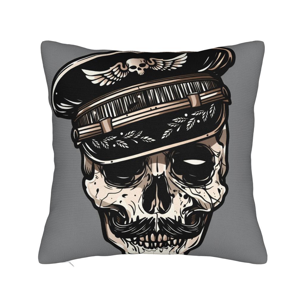 Black Grey Skull Face Día De Los Muertos Pillowcases Novelty Pillow Case For Sofa Home Decor Soft Pillow Cover