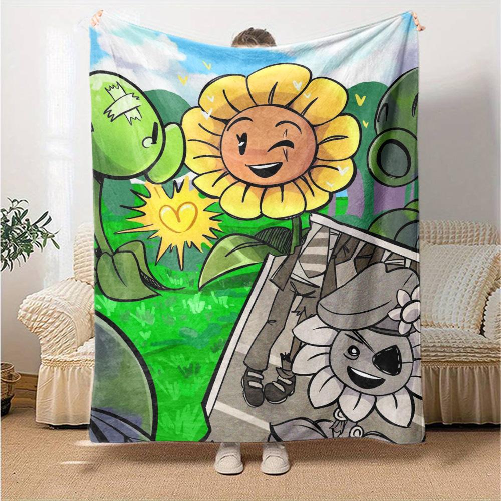 Plants Vs. Zombies Blanket Comfortable Great for Sofa Office Picnics for All Seasons Modern Unique Gift for Family and Friends Camping