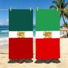 I-Imperial Iranian Flag Towel Polyester Beach Towel Quick Dry Sand Free Bath Towel For Summer Pool Travel Vacation