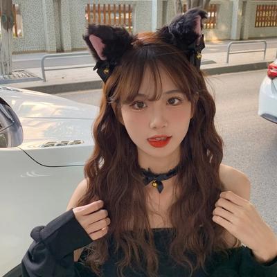 Barrette à cheveux oreilles de chat mignonnes pour femmes, clochette en peluche tendance, accessoire de rôle pour cheveux renard exquis, bandeau à cheveux sexy pour filles