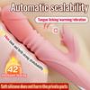 Telescopic Vibrator for Women Clitoral Vaginal Stimulation Tongue Licking Intelligent Heating G-spot Sex Toy Adult Erotic Toys