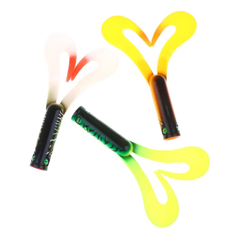 2Pcs/Set 175Mm 36.7G Twin Tail Trailer Silicone Soft Fishing Lure Trailer Worm Bait Soft Lure For Perch Zander Pike Fish