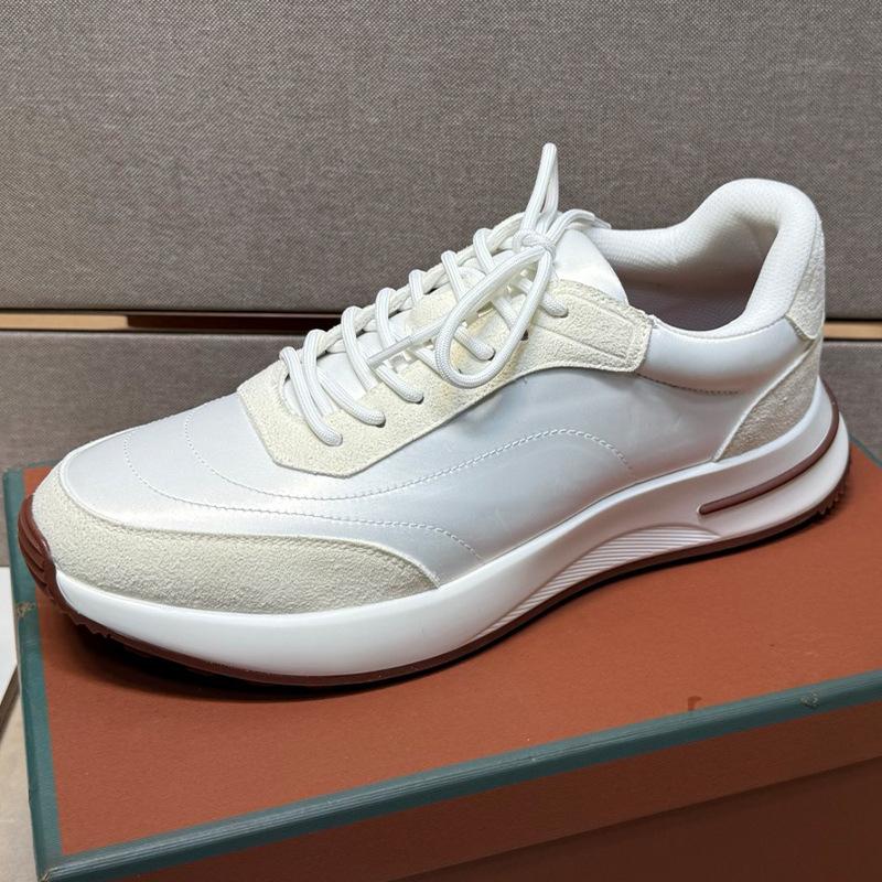 Men's waterproof casual sports shoes lace-up platform fashion trend comfortable versatile running shoes