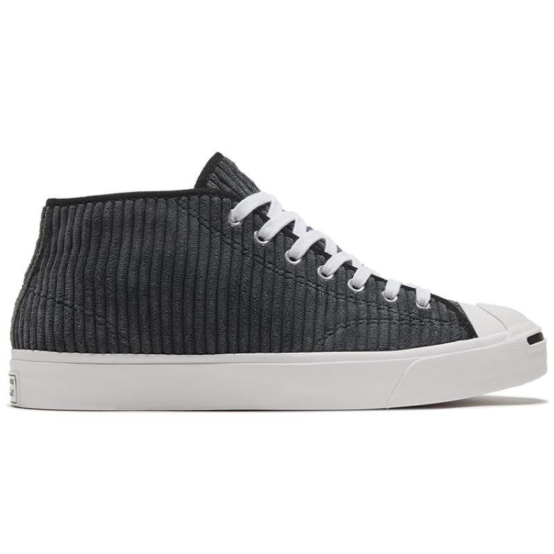 Converse Jack Purcell Comfortable Lace-up Mid-top Canvas Shoes Unisex Black