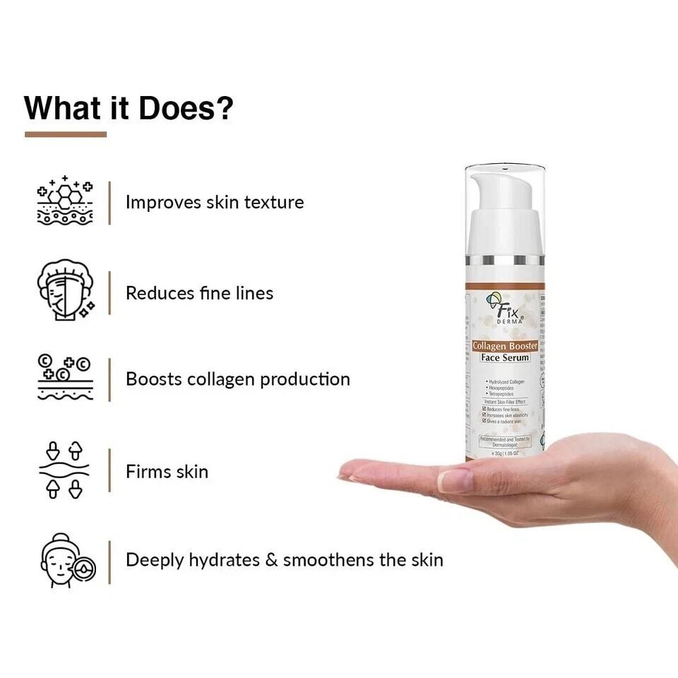 Fixderma Hydrolyzed Collagen Booster Face Serum (30g)