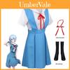 Gk-o Anime Ayanami Rei Asuka Langley Sohryu Mundurek Szkolny Kostium Cosplay Materiał Poliestrowy Autentyczny Wygląd Postaci