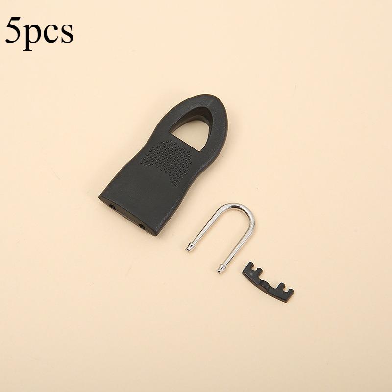 5pcs Replacement Zipper Head Tool-free Removable Zipper Puller for Luggage Schoolbag End Fit Rope Tag Clothing Zip Fixer