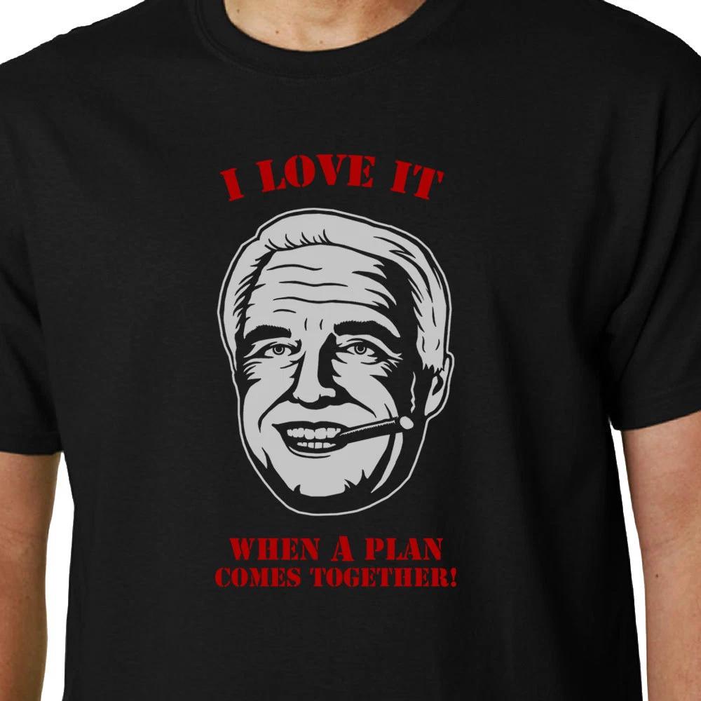 

A-Team Hannibal Smith I Love It When A Plan Comes Together tee CULT TV GEEK 3XL