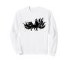 Nine-tailed Fox (Kitsune) Yokai (Japanese Monster) Japanese Style Ink Painting Silhouette Sweatshirt