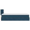 Ottoman Bed with Mattress Dark Blue 90x190 Cm Velvet