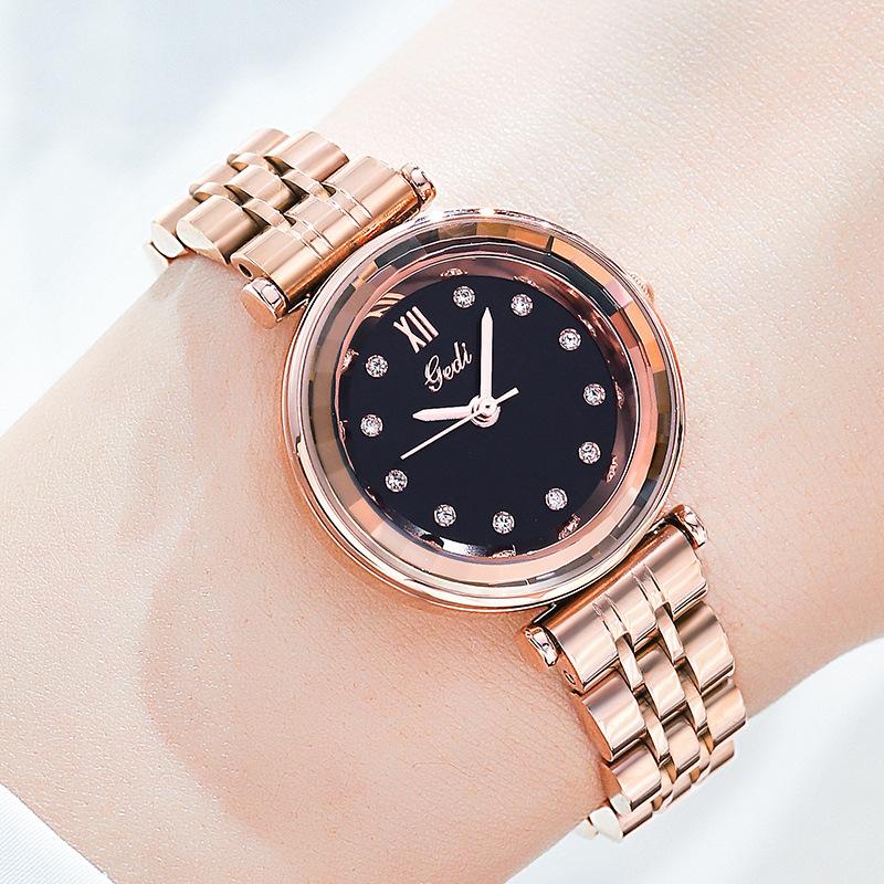 Small, Exquisite, Fashionable And Versatile Women S Casual Waterproof Quartz Steel Belt Watch