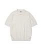 AMFEAST Essential Polo Half Knit White