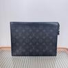 [Pre-Owned] Pochette Voyage MM 'Black Monogram Eclipse Canvas' - Very Good #1DX6VJ6