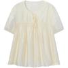 EICHITOO Women's Acetate Blend Short Sleeve Blouse