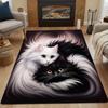 Lovely Cat Carpet Living Room Bedroom Decor Kid Un-slip Parlor Floor Mat Surface Flannel Smooth Comfortable Carpet Birthday Gift