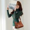Damskie torby typu crossbody moda PU skórzane wielowarstwowe torby listonoszki dla matki na co dzień jednokolorowe damskie torby na ramię torebki