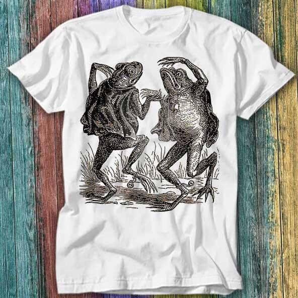 Star Demons Dancing Frog Japanese Unimpressed Art Painting T Shirt Top Tee 316