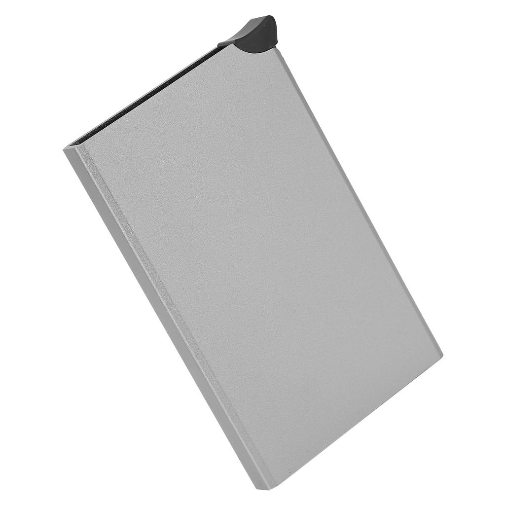Business Card Holder AntiTheft AntiMagnetic Popup Credit Cards Case Bag Organizer(Gray x55#)