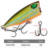 Micro Lure Wave Crawling Fake Bait3DPrint4cm3.2gFloating Water12Bionic Lure for Bass and Mandarin Fish