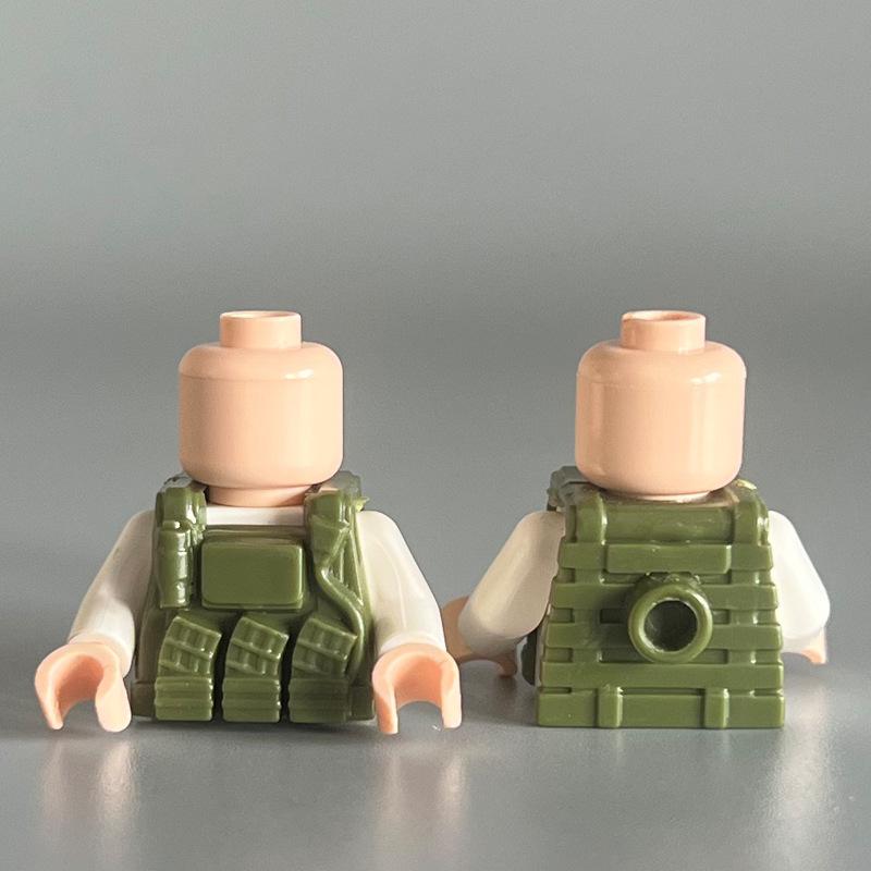 Compatible Building Block Miniature Body Armor Combat Single Vest Small Particle Building Block Accessories Toy Diy Assembly