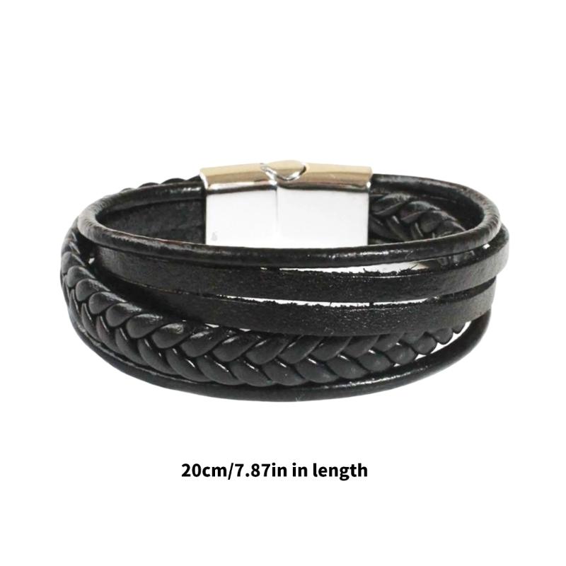 Handgefertigtes Herrenarmband mit magnetischem Edelstahlverschluss für sicheren Halt Ideal für Paare und modebewusste Männer