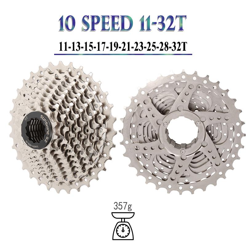 SUNSHINE Road Bike Freewheel 8 9 10 11 12 Speed Cassette 11-23T/25T/28T/30T/32T/34T K7 Bicycle Flywheel Sprocket for SHIMANO