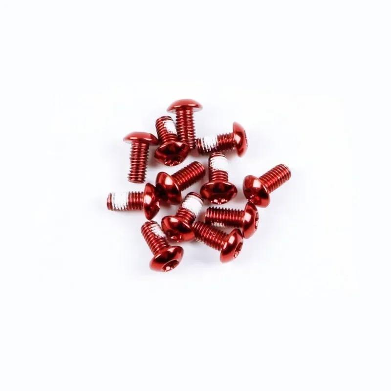 12PCS Colorful Bicycle Disc Brake Rotor Torx Bolts T25 M5x10mm MTB Bike Alloy Steel Disc Brake Rotor Fixing Screws