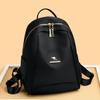 Solid Color Backpack Women's Large Capacity Nylon Lightweight Travel Backpack