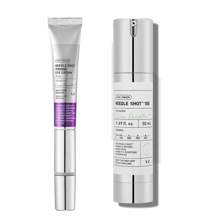 Marke Original VT Reedle Shot Lifting Augencreme 15ml + CICA Reedle Shot 100 50ml